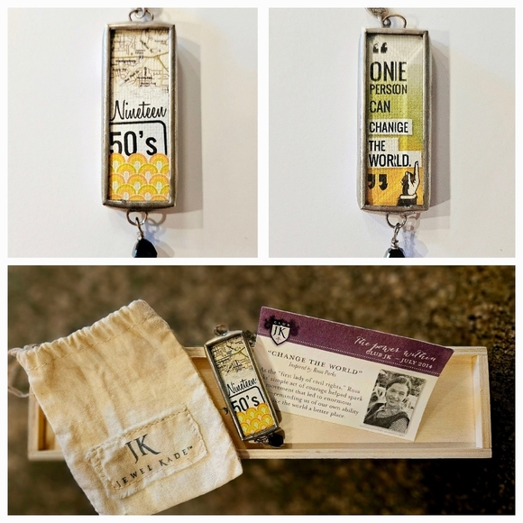 JK 1950's Rosa Parks Inspired Pendant - Picture 1 of 4